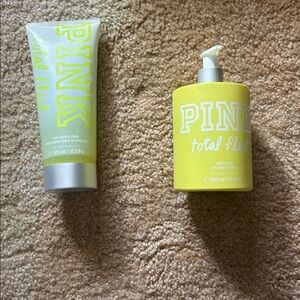 Pink Total Flirt Body Lotion and Scrub Set (NOT USED)